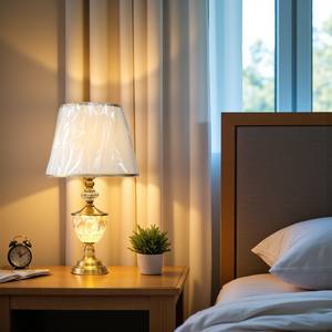 Glass Lamp for Luxury Homes High Quality 2025 SOLID GLASS CANDY LAMP <b>LED</b> INSIDE DOUBLE <b>LIGHT</b> - Product Image 1