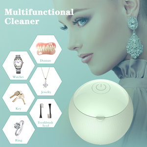 Ultrasonic Cleaner 200ml Dental Care Device Portable Home Use Silver Color - Product Image 6