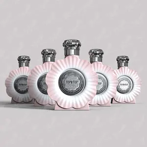 顶级定制设计包装豪华30毫升50毫升100毫升笔芯香水玻璃瓶女式粉色空香水雾化器瓶