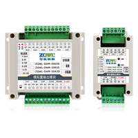 Module de sortie analogique multicanal RS485 isolé, 16 bits, précision 0,1 %, 0-20 V/0-20 mA, 2-10 canaux sélectionnables, montage sur rail DIN, 1 ms