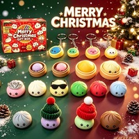 Новогодний секретный календарь-сюрприз Fidget Squishy: игрушка-антистресс в виде пельменя, коробка-сюрприз