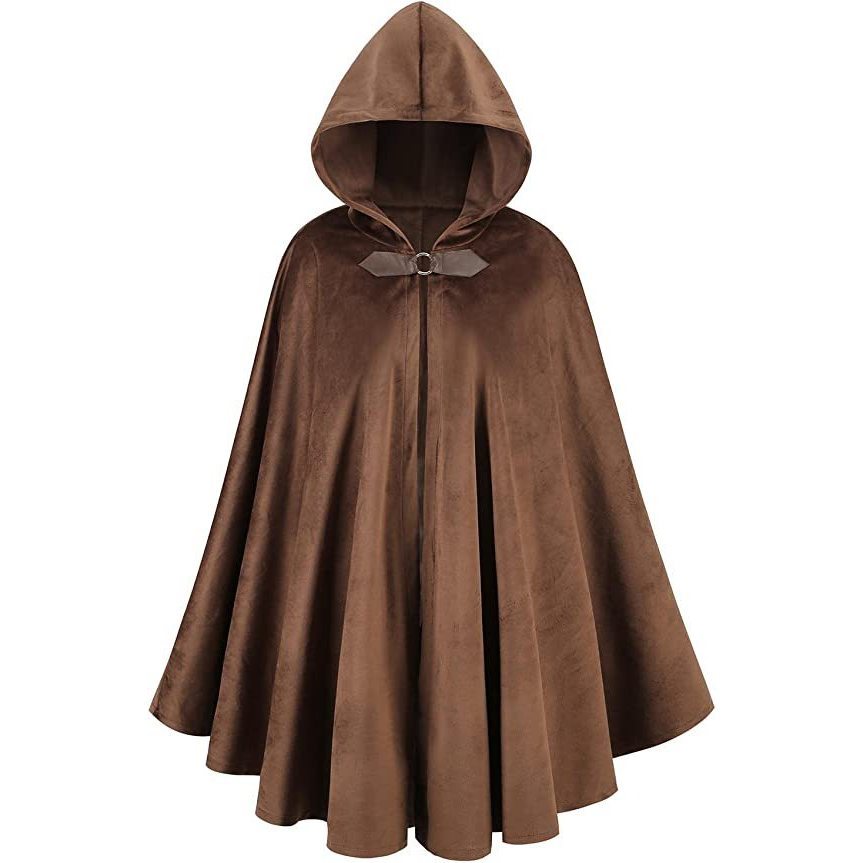 Cape en daim marron