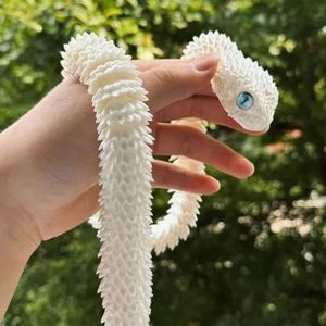 Modelo de Serpiente de Resina Impresa en 3D, Figura de Víbora con Articulaciones Móviles, Adorno Creativo para Escritorio y Coche, Color Personalizado - Product Image 3