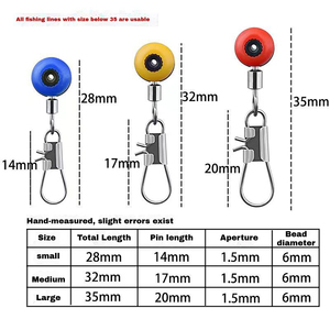 Stoppeurs flottants pour la pêche, connecteurs pivotants, accessoires <span class=keywords><strong>de</strong></span> pêche pour canne et moulinet - Product Image 3