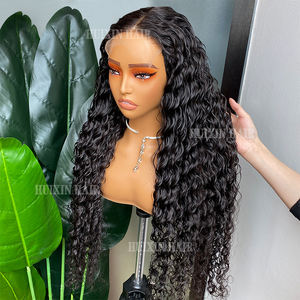 Groothandelsprijs 100% Menselijk Haar Mongool Ruw Haar Pruik Diepe Golf 5X5 Hd Kant Sluiting Pruik Lijmloze Pruik - Product Image 5
