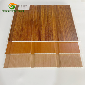 Panel de PVC con Diseño de Madera de Nogal Oscuro FREYR FOREST, 3 Ranuras, Moderno, Impermeable, para Techo y Pared, Doble Uso - Product Image 2