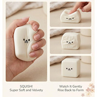 Jouet sensoriel anti-stress portable en forme de cube de tofu en TPR ultra doux pour enfants et adultes