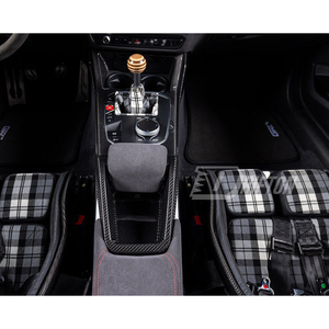 Kits de interiores de fibra de carbono seca para consola central, ensamblaje para BMW G87 M2, tejido 3K/6K/12K, acabado brillante/mate, estilo CS - Product Image 2