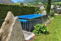 Détachable personnalisé 20 pieds 40 pieds Système modulaire de filtration et de chauffage Conteneur d'expédition Piscine avec spa