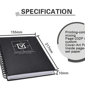 Agenda 2025 à reliure spirale personnalisée, impression sur cuir PU, couverture rigide, estampage à chaud, vente chaude - Product Image 4