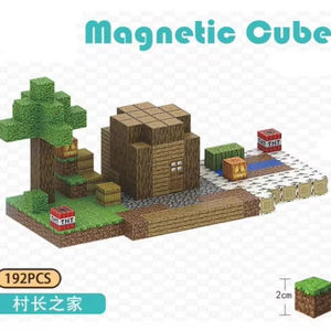 192pcs 1075g Square Cube Village Toy Building Block <strong>Sets</strong> - Product Image 2