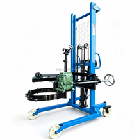 Rotateur manuel hydraulique pour fûts d'huile, manutentionneur de fûts à pince Eagle pour levage et inclinaison, adapté aux fûts en acier et en plastique