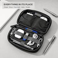 Bolsa Organizadora de Accesorios Electrónicos al por Mayor, Estuche Portátil para Cables, Cargador, Ratón, Banco de Energía, con Logotipo Personalizado