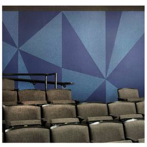 Panneau acoustique de mur absorbant insonorisé de panneau acoustique d'enveloppe de tissu de prix bas pour le bureau de cinéma à la maison - Product Image 2