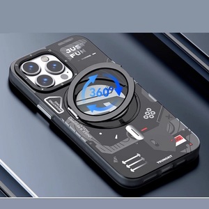 <span class=keywords><strong>Youngkit</strong></span> เคสแม่เหล็ก PC ฝ้าสำหรับ iPhone 15 Pro Max 360 ° ตัวยึดแม่เหล็กหมุนได้ - Product Image 4