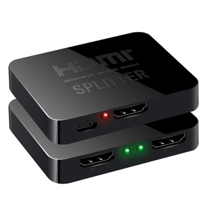 ตัวแยกสัญญาณ HDMI 4K,ตัวแยกสัญญาณวิดีโอ Full HD 1080P ตัวสลับสัญญาณ HDMI 1X2ตัวแยก1ใน2ออกจอแสดงผลคู่สำหรับ HDTV DVD สำหรับ <span class=keywords><strong>PS3</strong></span> Xbox - Product Image 1