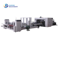 Machine à coller et à clouer à grande vitesse pour la fabrication de boîtes en carton avec machine de cerclage automatique