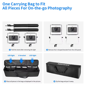 <span class=keywords><strong>Neewer</strong></span> LED panneau lumineux modèle <span class=keywords><strong>RGB</strong></span> 660 panneau LED lumière vidéo éclairage coloré caméra Photo Studio lampe de remplissage diffusion en direct 50w - Product Image 5