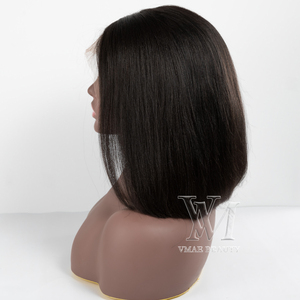 VMAE cuticola brasiliana allineata a doppio disegno di pizzo vergine grezzo anteriore capelli umani parrucche capelli - Product Image 2