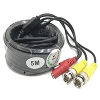 Cable de Extensión de Alimentación BNC a CC para CCTV, 5M-50M, Cables de Comunicación para Cámaras de Seguridad/DVR/Video