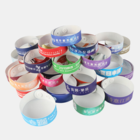 Bracelet promotionnel VIP pour événement, personnalisé avec logo imprimé, bracelet d'identification pour fête, étanche et réglable avec fermoir à pression
