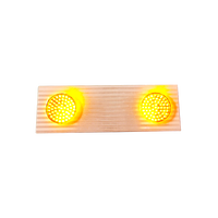 Feux de signalisation routière solaires en aluminium, feux de signalisation LED clignotants solaires