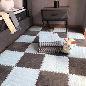 Cheveux longs d'intérieur 30*30 bébé rampant jouant à Eva <span class=keywords><strong>tapis</strong></span> de jeu en mousse <span class=keywords><strong>tapis</strong></span> en peluche puzzle pour enfants/Vente en gros bon marché - Product Image 5