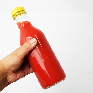 Botella de salsa picante de ensalada de vidrio redondo transparente con tapa de rosca para almacenamiento de batidos de leche de bebida de mermelada de jarabe de Tequila - Product Image 5