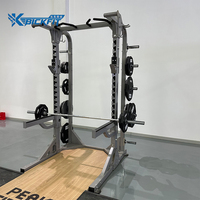 BickFit BH1061 Rack de musculation commercial réglable en acier inoxydable, capacité de charge 195 kg, pour triceps, jambes et dos