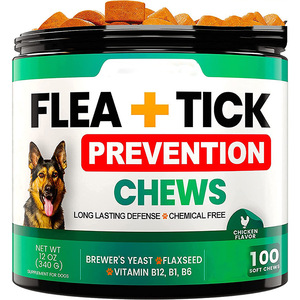 OEM prevenzione pulci <span class=keywords><strong>e</strong></span> zecche naturale Pet integratore mastica <span class=keywords><strong>cani</strong></span> lievito di birra vitamine B12 B6 sollievo della pelle allergia salute immunitaria - Product Image 6