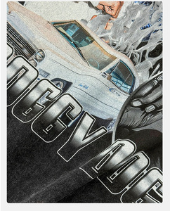 Camisetas gráficas de gran tamaño, camiseta Vintage para hombre, camisetas holgadas de algodón Y2k con lavado ácido, ropa de calle Harajuku, camiseta superior estética - Product Image 3