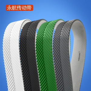 สายพานลำเลียง PVC ลายก้างปลา ขนาดสั่งทำพิเศษ กันลื่น ทนทานต่อการสึกหรอ สำหรับเครื่องตัด อุตสาหกรรมอลูมิเนียม - Product Image 2
