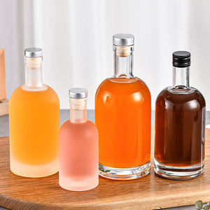 100 मिलीलीटर 200 मिली 375 एमएल 500 मिली 700 मिली 750 मिली 1000ml शराब के साथ राउंड वाइन शराब की बोतल - Product Image 2