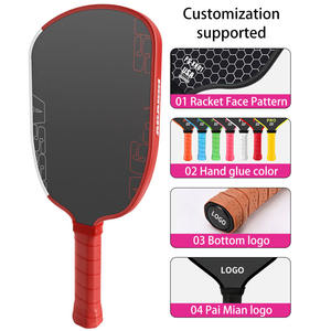 Raquette de pickleball en fibre de carbone T700 en gros, génération 4, noyau en nid d'abeille en polypropylène de 16 mm, raquette de tournoi professionnelle, logo personnalisé OEM - Product Image 4