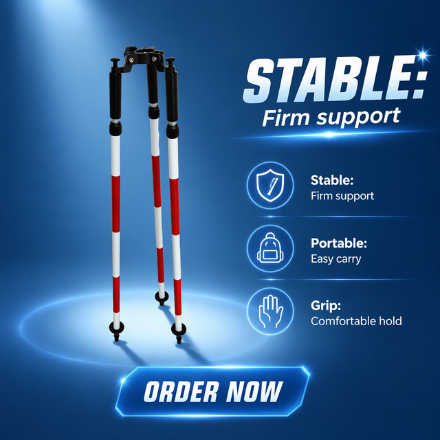 New Style Stable DZJ3 Tripod for GPS/GNSS RTK Rod Total Station Instrument Parts & Accessories