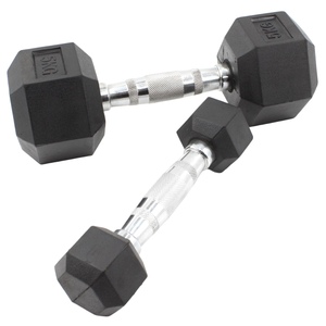 Bán buôn tập thể dục Yoga đen cao su HEX quả tạ đặt cho nhà phòng tập thể dục & Thương mại thiết lập trọng lượng Khoan Dung +/- 1.5% - Product Image 4