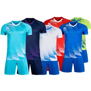 Custom 2024 Sublimation Football Jersey Polyester Fabric Training Soccer Uniform