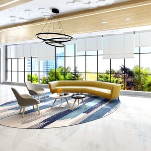 Modern North American Fabric Three Seat Home Furniture Sofa Hotel <b>Corner</b> Sectional Sofa Chaise From China - Product Image 2