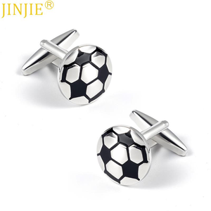 JINJIEファッションエナメル銅素材カフスボタンクラシックスタイリングノベルティカフスボタンアクセサリー真鍮メンズシャツ - Product Image 5