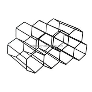 ノルディックローズゴールドワイン収納ラックディスプレイラックカウンタートップワインキャビネット赤ワインラック - Product Image 4