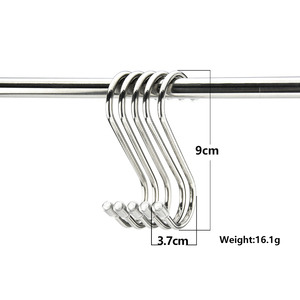 Dây Hình Thành Thép Không Gỉ S Hình Móc Áo Móc Với Nắp An Toàn Cửa Nhà Bếp Trở Lại Treo Móc - Product Image 4