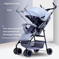 Poussette bébé monobloc ultra-légère et portable, absorption des chocs bidirectionnelle, design pliable, capacité de charge de 15 kg pour 0-6 ans