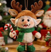 Poupées personnalisées OEM/ODM, décorations de Noël personnalisées, elfes en peluche, peluches en gros