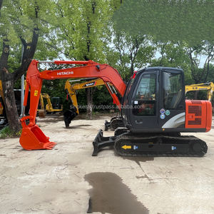 Mini-pelleteuse Hitachi Zx60 d'occasion d'origine japonaise avec godet de creusement bien entretenu pour les travaux de construction - Product Image 2