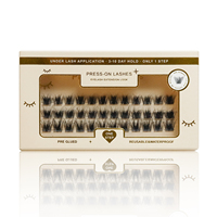 Cils individuels en grappes, cils en grappes D Curl, kit d'extensions de cils DIY