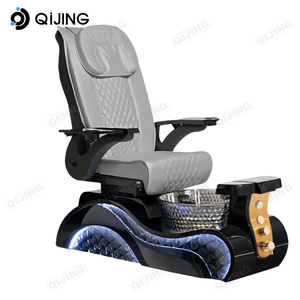 Silla de <span class=keywords><strong>manicura</strong></span> <span class=keywords><strong>y</strong></span> <span class=keywords><strong>pedicura</strong></span> a precio de fábrica, lavabo eléctrico de fibra de vidrio, silla de Spa para masaje de pies, estación de <span class=keywords><strong>pedicura</strong></span> con Led - Product Image 2