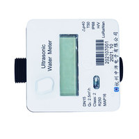 Compteur d'eau en plastique IP68 OEM avec capteur de débit d'eau intelligent à ultrasons et communication sans fil LoRaWAN NB IoT