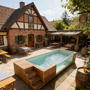 above the ground pool backyard pool pool kit small outdoor pool portable swimming pool prices rooftop swimming pool - Product Image 4