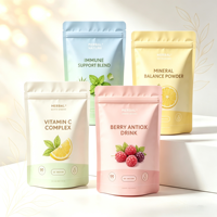 Pochette Doypack Personnalisée en Papier Kraft Mat Stratifié de Qualité Alimentaire avec Fermeture Zip Refermable et Trou de Suspension