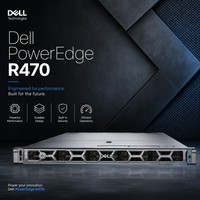 Serveur Rack 1U PowerEdge R470 avec Processeur Intel Xeon 6, Prise en Charge PCIe 5.0, Carte Réseau OCP 3.0 100GbE, Stockage Réseau – En Stock